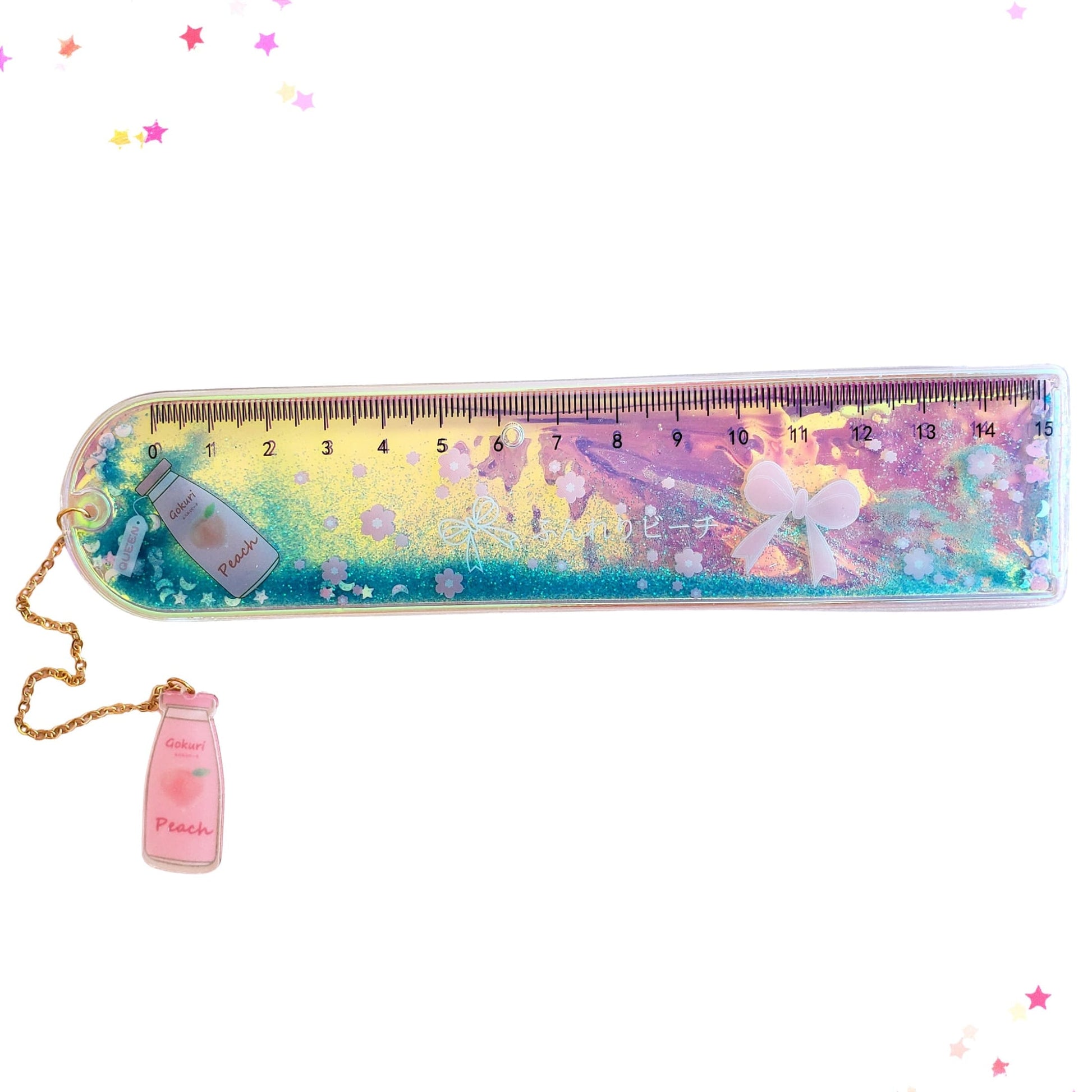 Sequin and Sand Liquid Quicksand Ruler from Confetti Kitty, Only 7.99