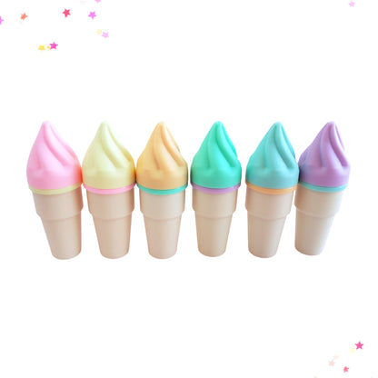 Sherbet Ice Cream Cone Highlighter Set from Confetti Kitty, Only 9.99