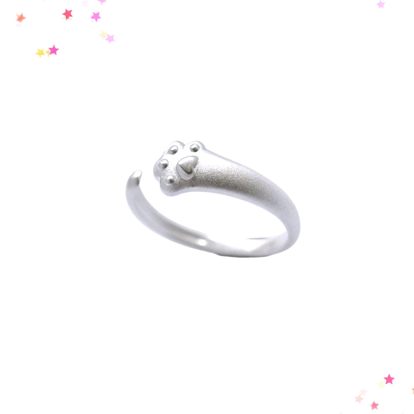 Silver Cat Paw Ring from Confetti Kitty, Only 4.99