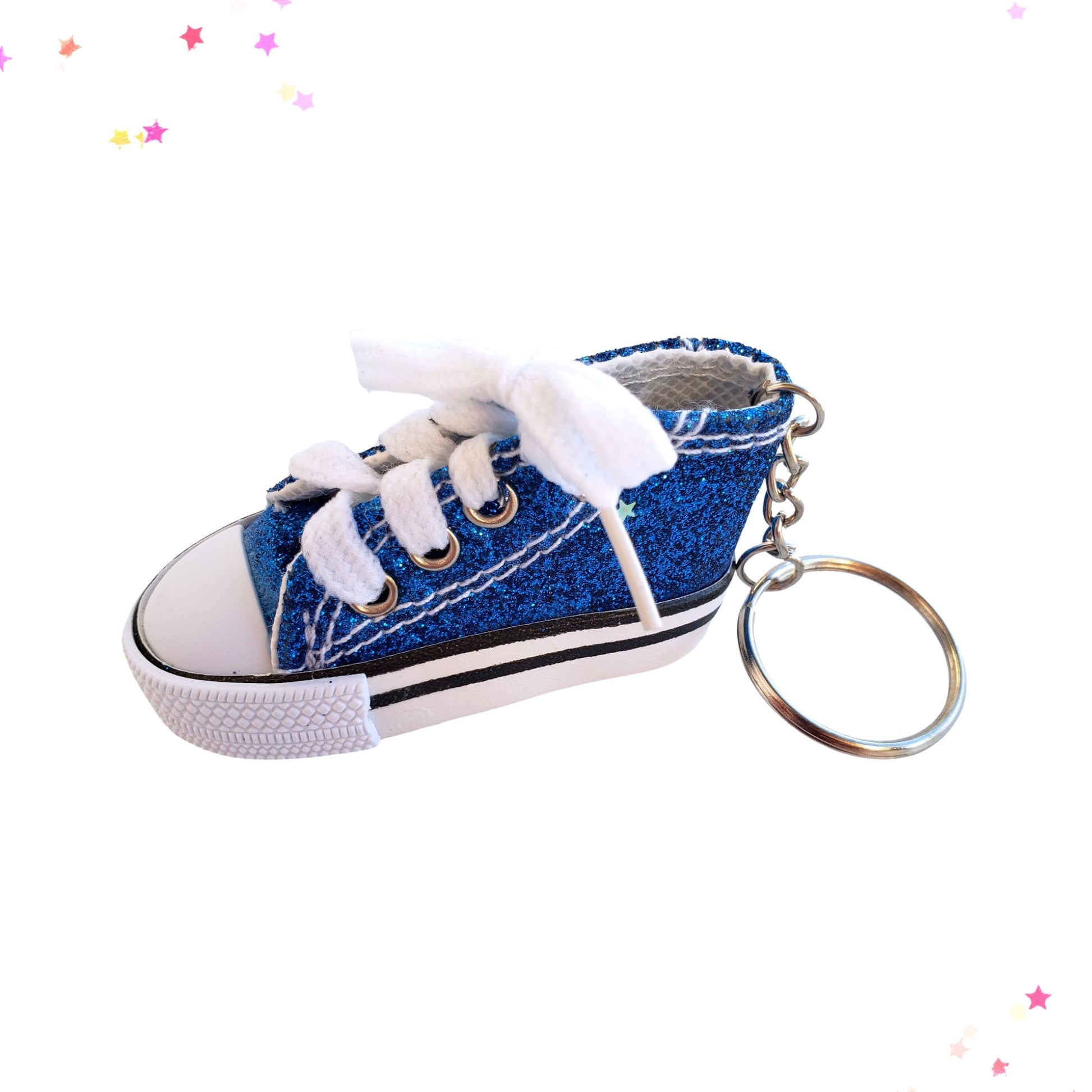Glittery High Top Sneaker Shoe Keychain Bag Charm from Confetti Kitty, Only 9.99