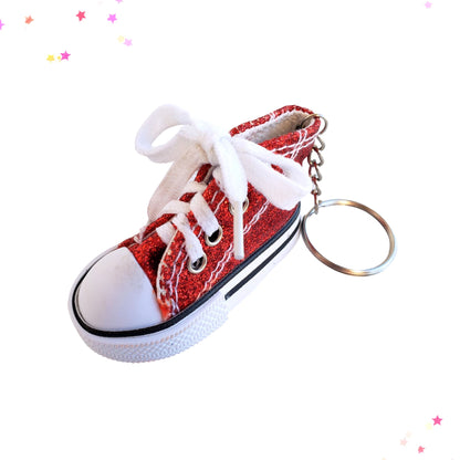 Glittery High Top Sneaker Shoe Keychain Bag Charm from Confetti Kitty, Only 9.99