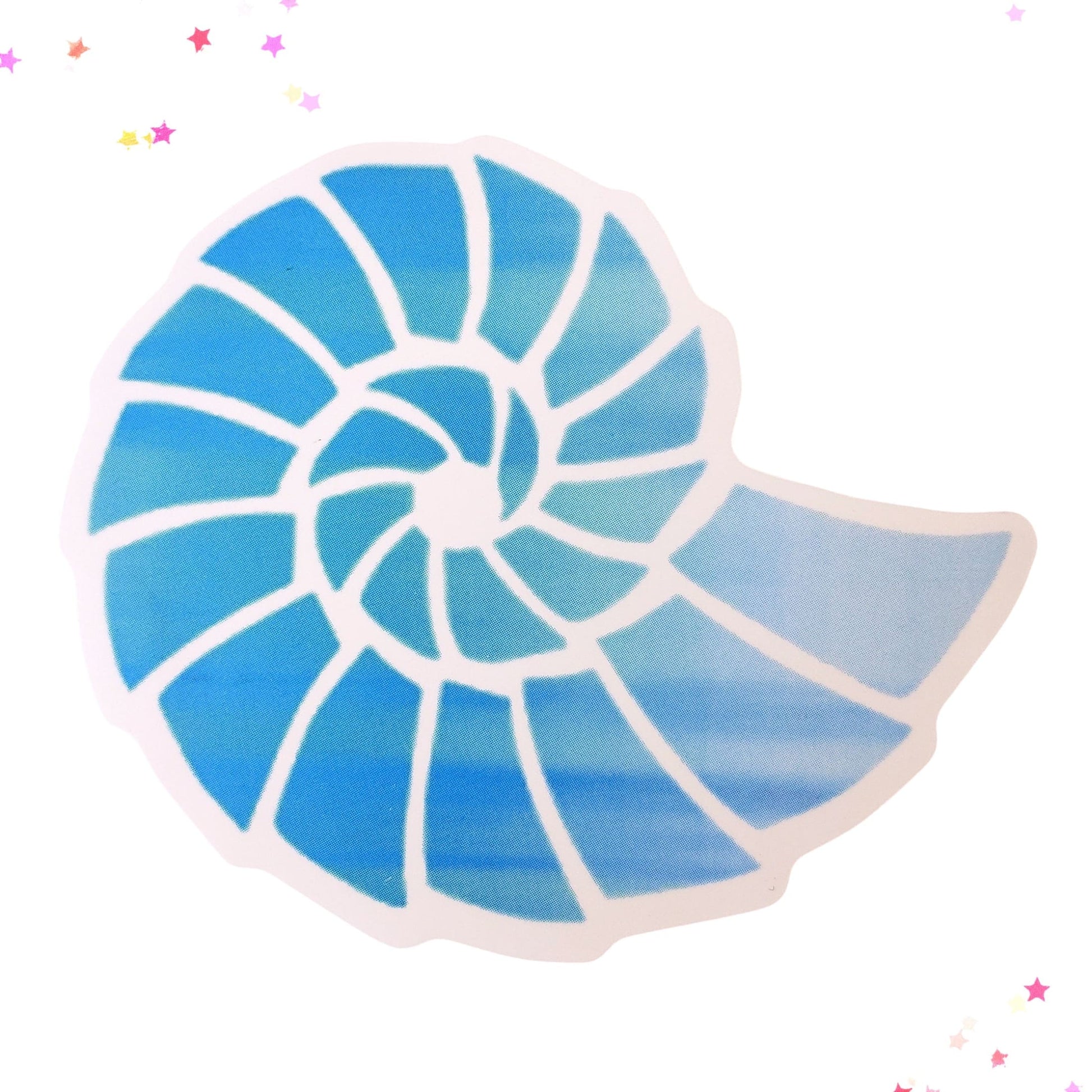 Spiral Shell Waterproof Sticker from Confetti Kitty, Only 1.00
