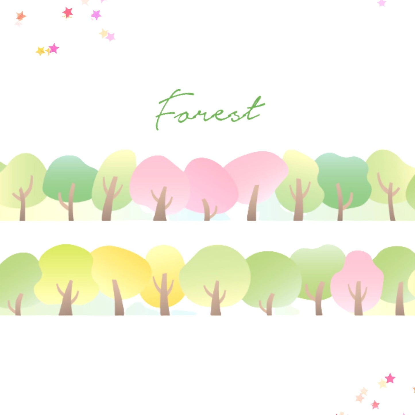Spring Trees Washi Tape from Confetti Kitty, Only 3.99