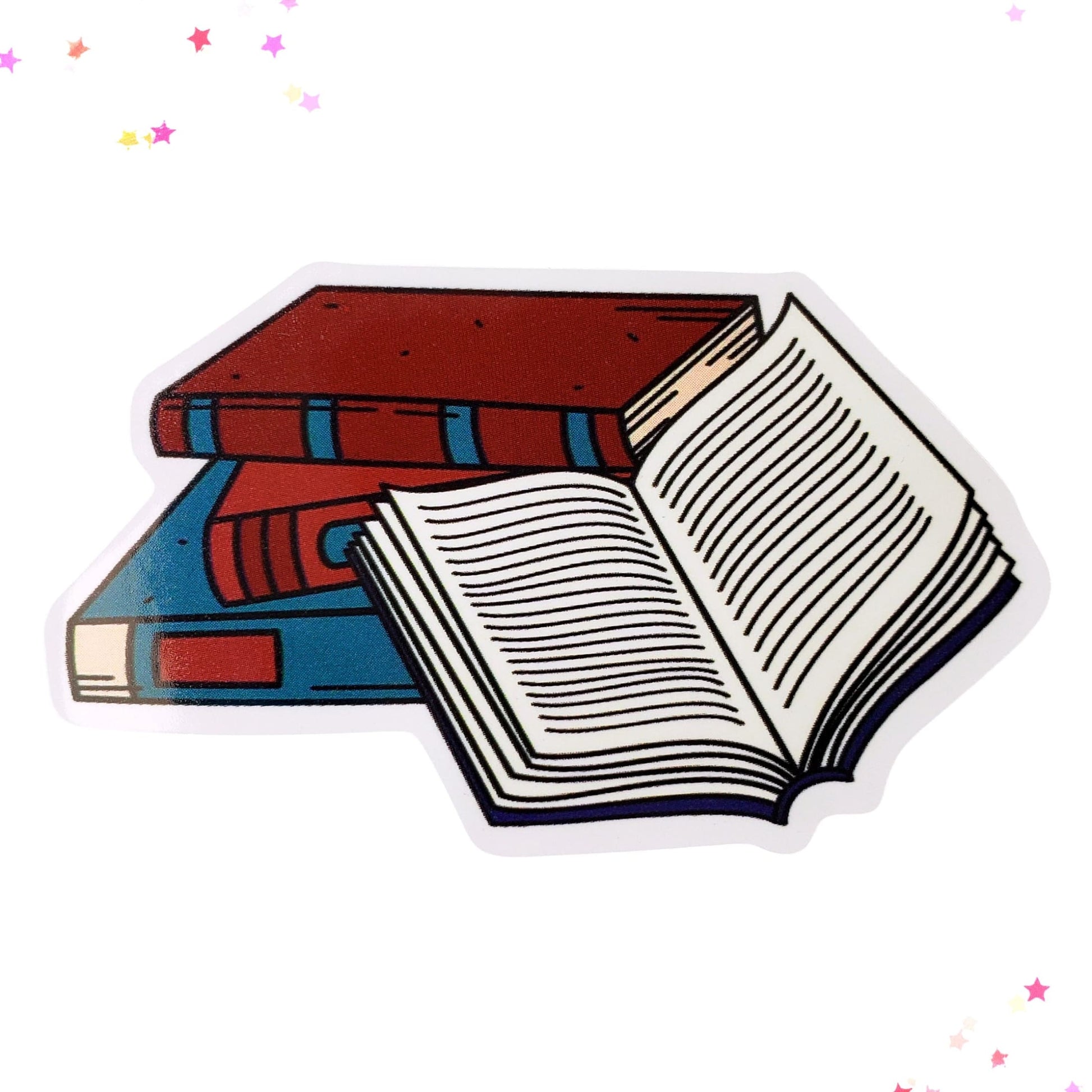 Study Books Waterproof Sticker from Confetti Kitty, Only 1.00