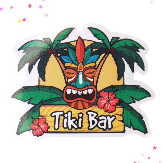 Tiki Bar Waterproof Sticker from Confetti Kitty, Only 1.00