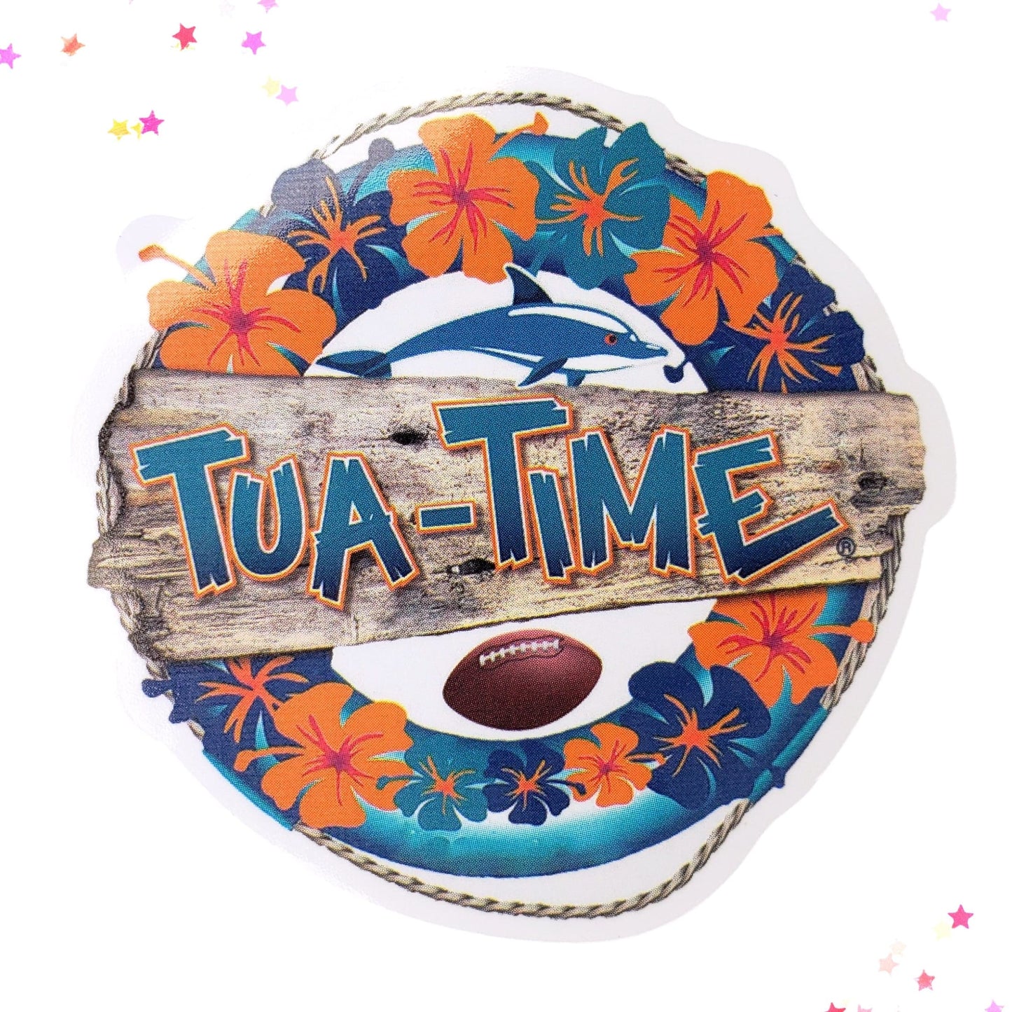 Tua-Time Waterproof Sticker from Confetti Kitty, Only 1.00