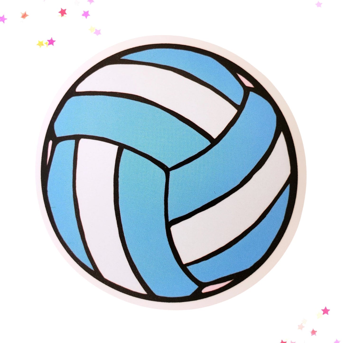 Volleyball Waterproof Sticker from Confetti Kitty, Only 1.00