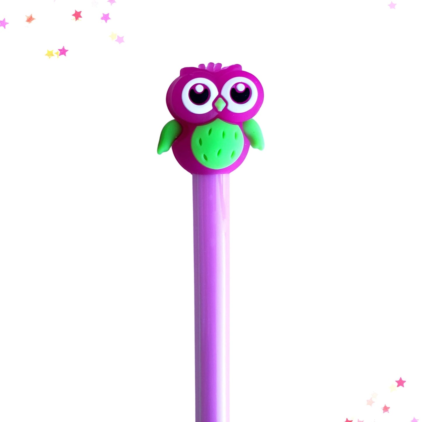 Whimsical Owl Gel Pen in Purple from Confetti Kitty, Only 2.99