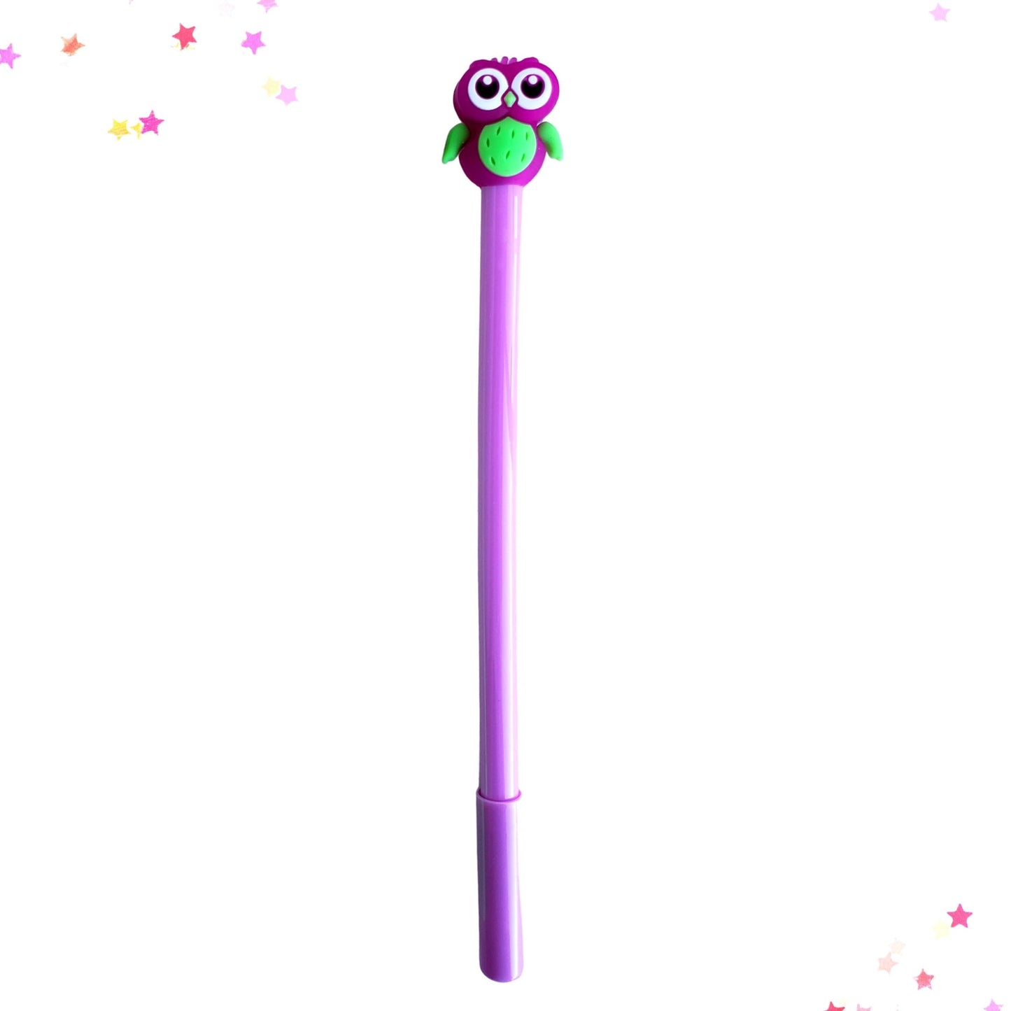 Whimsical Owl Gel Pen in Purple from Confetti Kitty, Only 2.99