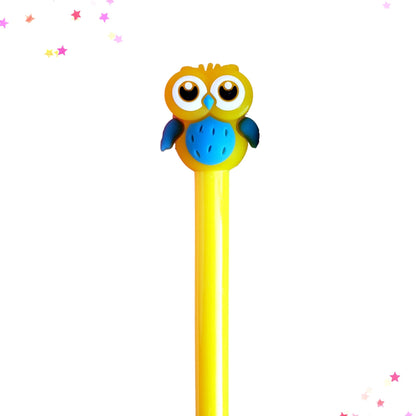 Whimsical Owl Gel Pen in Yellow from Confetti Kitty, Only 2.99