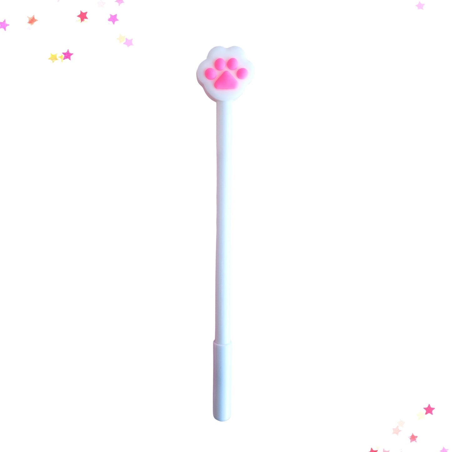 Pink Pad Paw Print Gel Pen from Confetti Kitty, Only 2.99