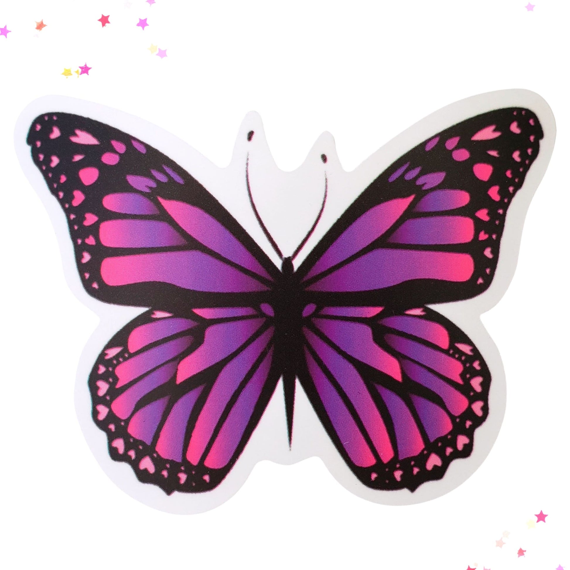 Wild Violet Butterfly Waterproof Sticker from Confetti Kitty, Only 1.00