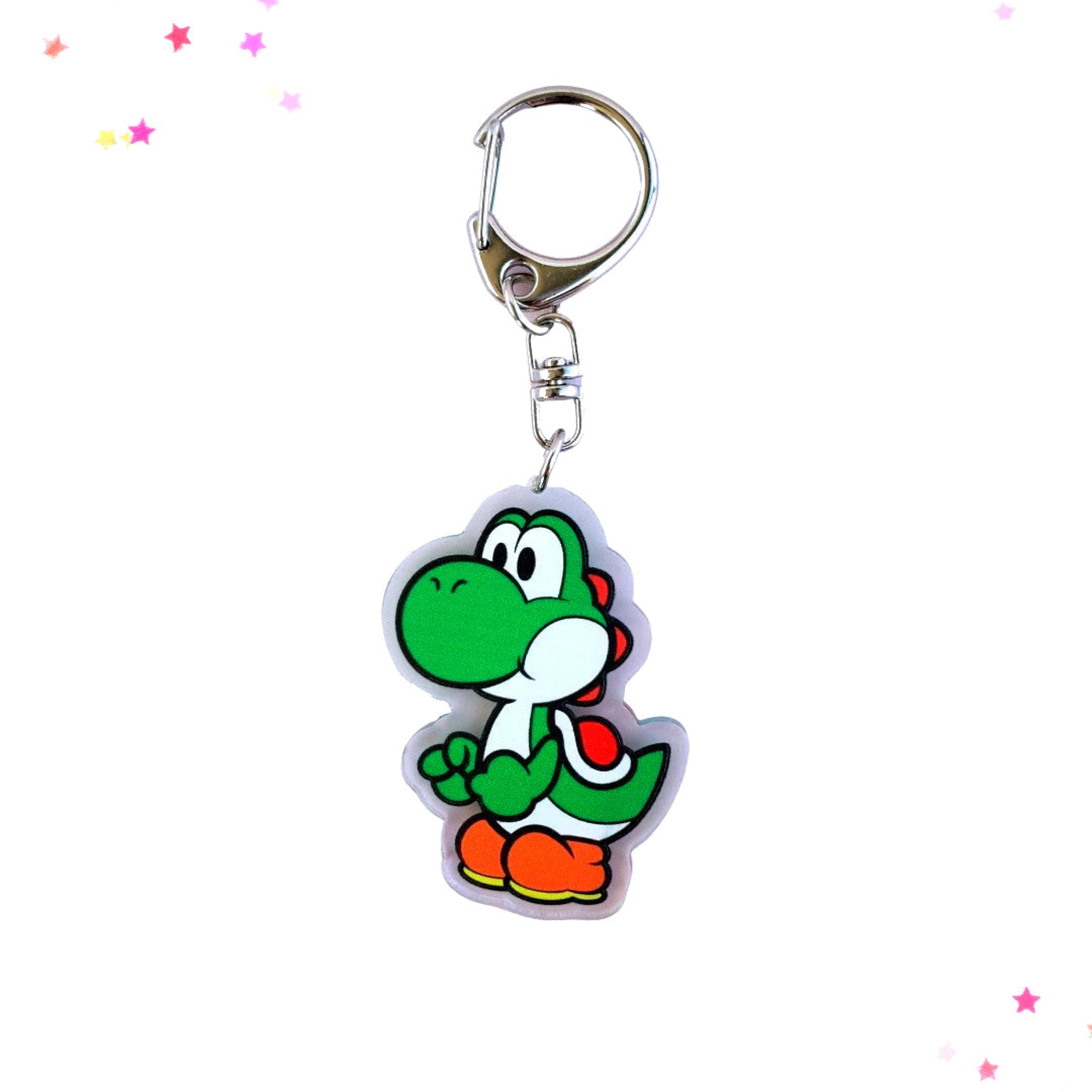 Yoshi Acrylic Keychain - Confetti Kitty